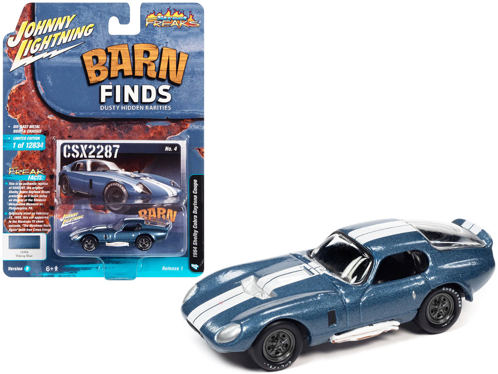 1964 Shelby Cobra Daytona Coupe Viking Blue Metallic with White