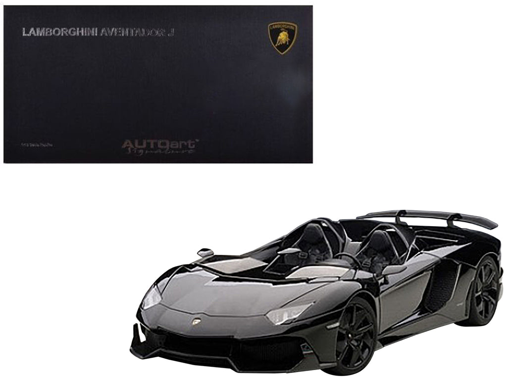 Lamborghini Aventador J Black 1/18 Diecast Car Model by Autoart