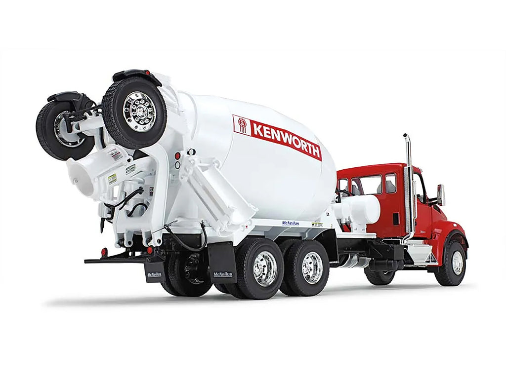Kenworth T880S Truck with McNeilus Bridgemaster Cement Mixer Red and W