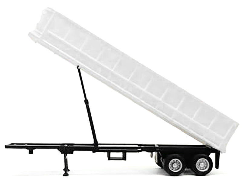 36ft Gravel Trailer White 1/87 (HO) Plastic Model by Promotex