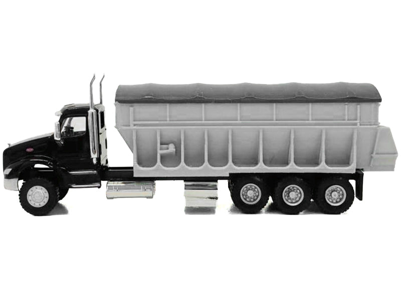 Peterbilt 579 Potato/Sugar Beet Truck Black 1/87 (HO) Plastic Model Car by Promotex