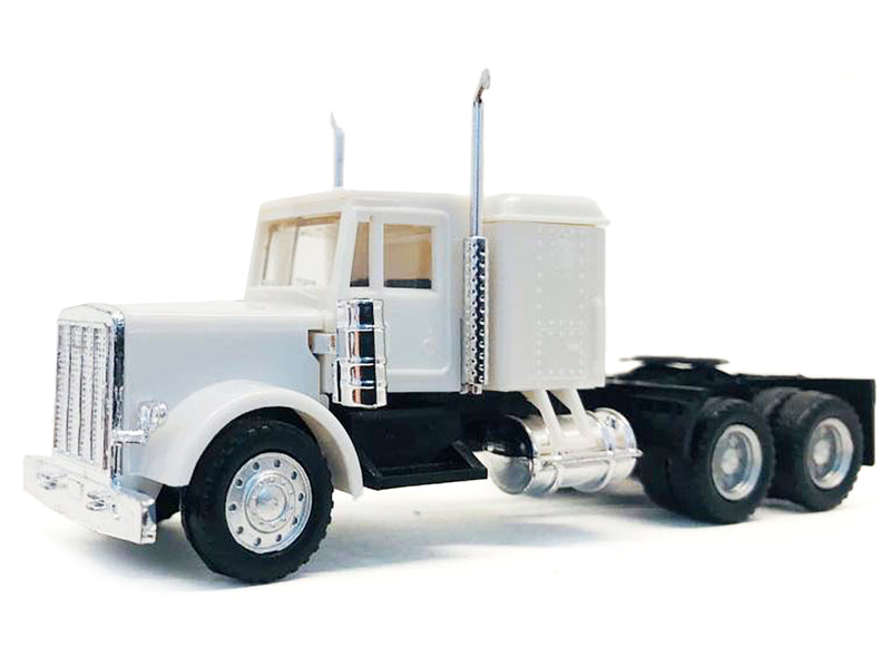 Peterbilt Sleeper Cab White 1/87 (HO) Plastic Model Car by Promotex