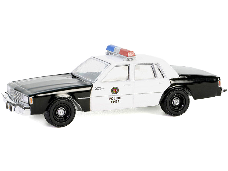 1982 Chevrolet Impala "LAPD (Los Angeles Police Department)" Black and White "Hobby Exclusive" Series 1/64 Diecast Model Car by Greenlight