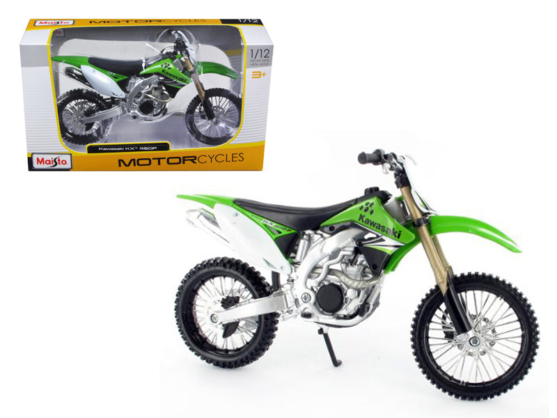 Kawasaki KX 450F Green 1/12 Diecast Motorcycle Model by Maisto