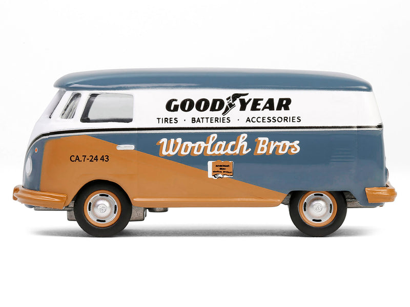 1964 Volkswagen Panel Van "Goodyear" Gray and White with Tan Graphics "Club Vee-Dub" Series 20 1/64 Diecast Model Car by Greenlight