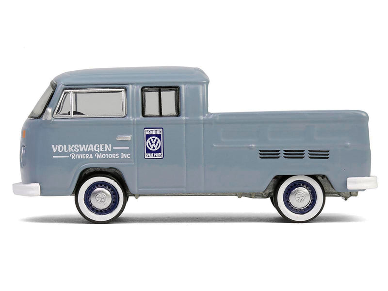 1978 Volkswagen Type 2 Double Cab Pickup Truck "Volkswagen Service" Gray "Club Vee-Dub" Series 20 1/64 Diecast Model Car by Greenlight