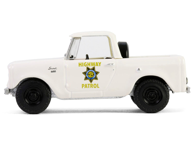 1964 Harvester Scout Half Cab Pickup Truck "California Highway Patrol" Beige "Hot Pursuit" Series 46 1/64 Diecast Model Car by Greenlight