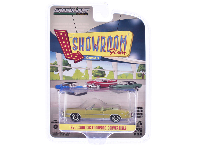 1975 Cadillac Eldorado Convertible Florentine Gold Firemist "Showroom Floor" Series 6 1/64 Diecast Model Car by Greenlight