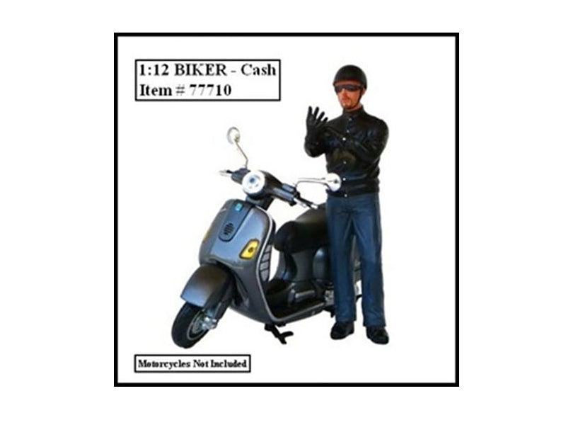 Biker Cash Figure For 1:12 Models by American Diorama