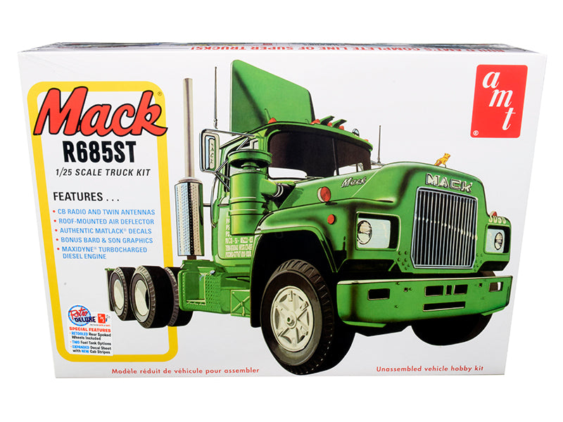 Skill 3 Model Kit Mack R685ST Semi Tractor Truck 1/25 Scale Model by AMT