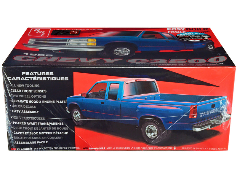 Skill 2 Model Kit 1996 Chevrolet C3500 Extended Cab Dually Pickup Truck "Easy Build" 1/25 Scale Model by AMT