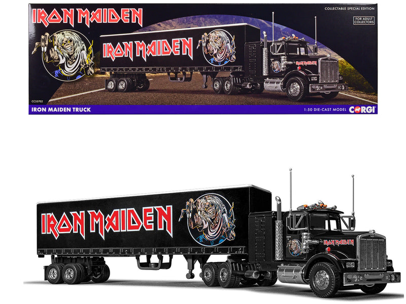 "Iron Maiden" Transport Truck Black 1/50 Diecast Model by Corgi