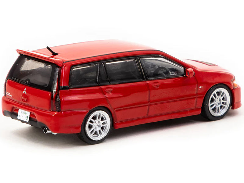 Mitsubishi Lancer Evolution Wagon RHD (Right Hand Drive) Red "Road64" Series 1/64 Diecast Model Car by Tarmac Works