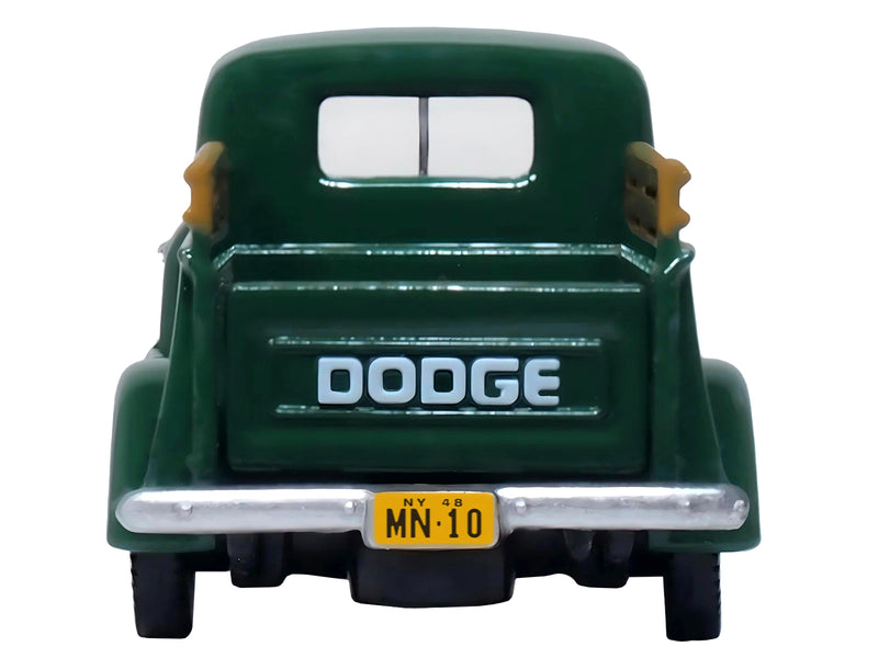 1948 Dodge B-1B Pickup Truck Green "Railway Express Agency" 1/87 (HO) Scale Diecast Model Car by Oxford Diecast