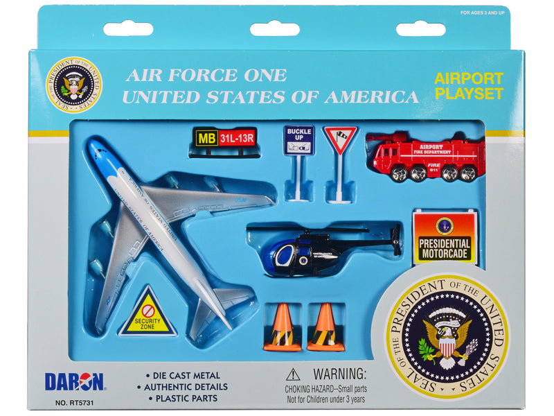 "Air Force One - United States of America" Airport Playset of 10 pieces Diecast Model by Daron