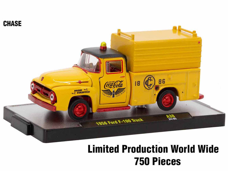 "Coca-Cola" Set of 3 pieces Release 38 Limited Edition to 9600 pieces Worldwide 1/64 Diecast Model Cars by M2 Machines