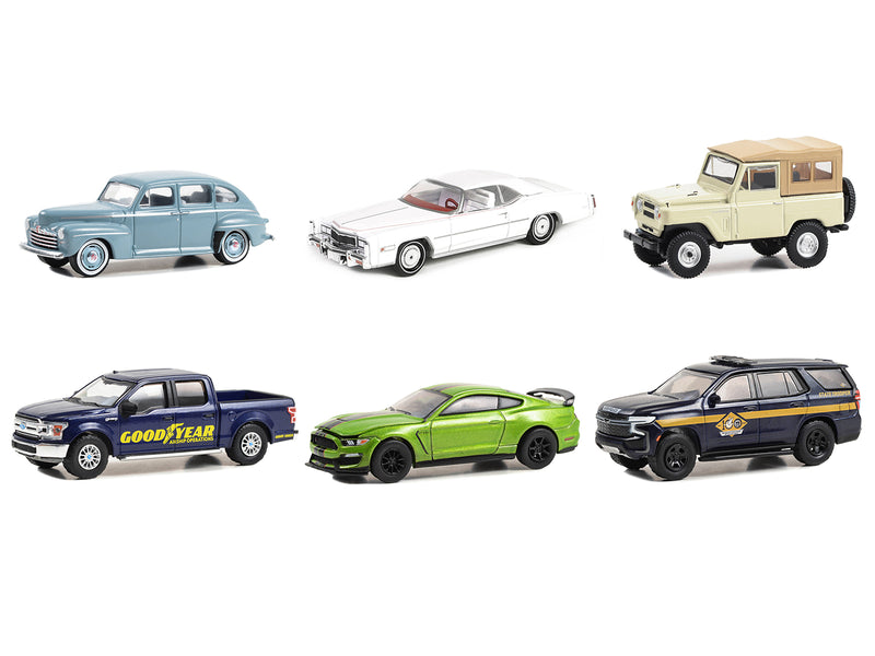 "Anniversary Collection" Set of 6 pieces Series 16 1/64 Diecast Model Cars by Greenlight
