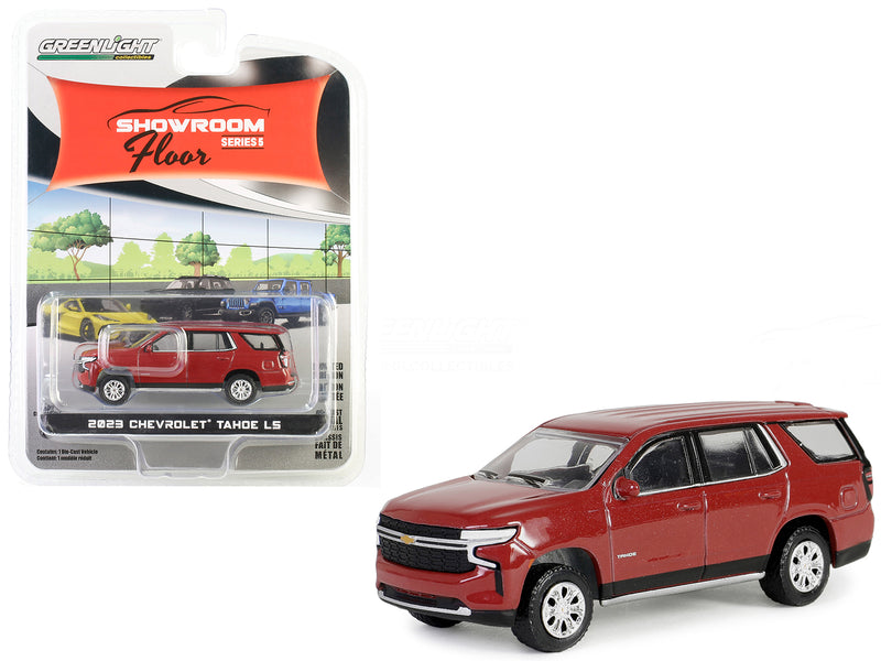 2023 Chevrolet Tahoe LS Radiant Red Metallic "Showroom Floor" Series 5 1/64 Diecast Model Car by Greenlight
