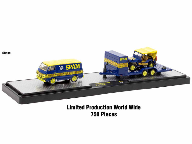 Auto Haulers Set of 3 Trucks Release 73 Limited Edition to 9000 pieces Worldwide 1/64 Diecast Model Cars by M2 Machines
