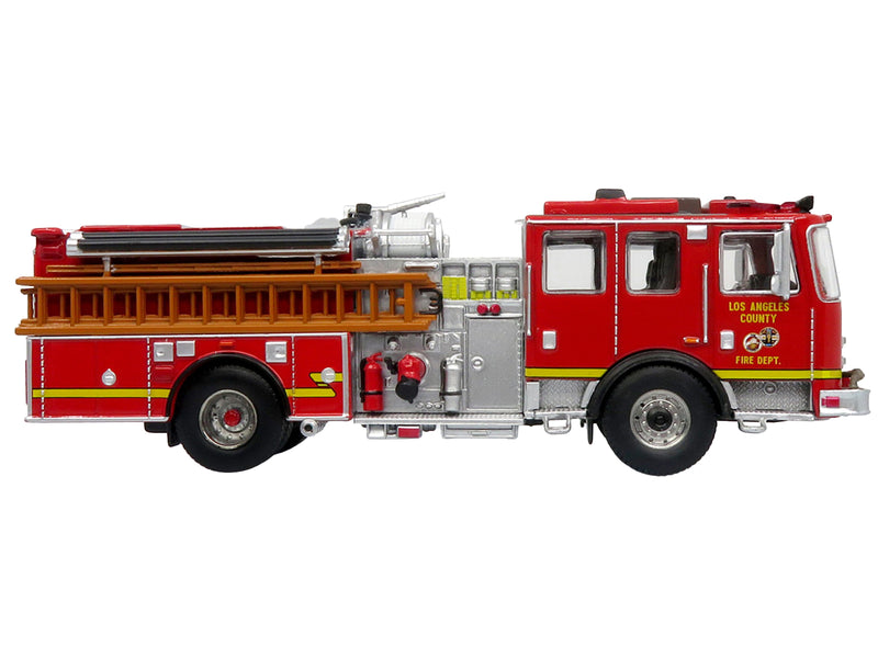 KME Predator Fire Engine "Los Angeles County Fire Department" Red "5 Alarm" Series Limited Edition to 750 pieces Worldwide 1/64 Diecast Model by Iconic Replicas