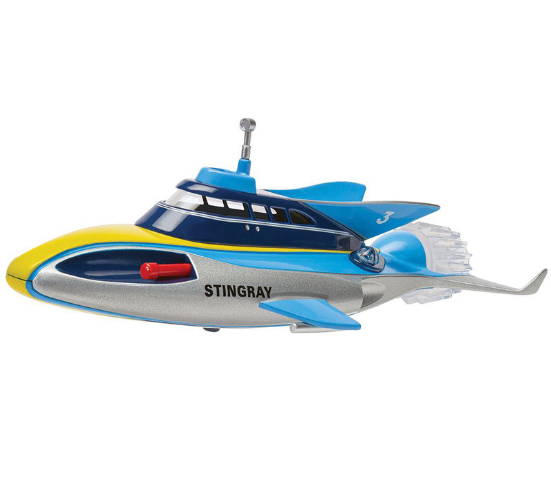 Stingray Submarine Blue and Silver with Yellow Stripes "Gerry Anderson's Stingray" (1964) TV Series Diecast Model by Corgi