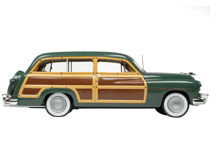 1949 Mercury Woodie Meadow Green with Yellow and Woodgrain Sides and Green Interior Limited Edition to 200 pieces Worldwide 1/43 Model Car by Goldvarg Collection