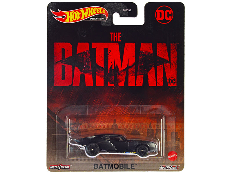 Batmobile Matt Black "The Batman" (2022) Movie "DC Comics" Diecast Model Car by Hot Wheels