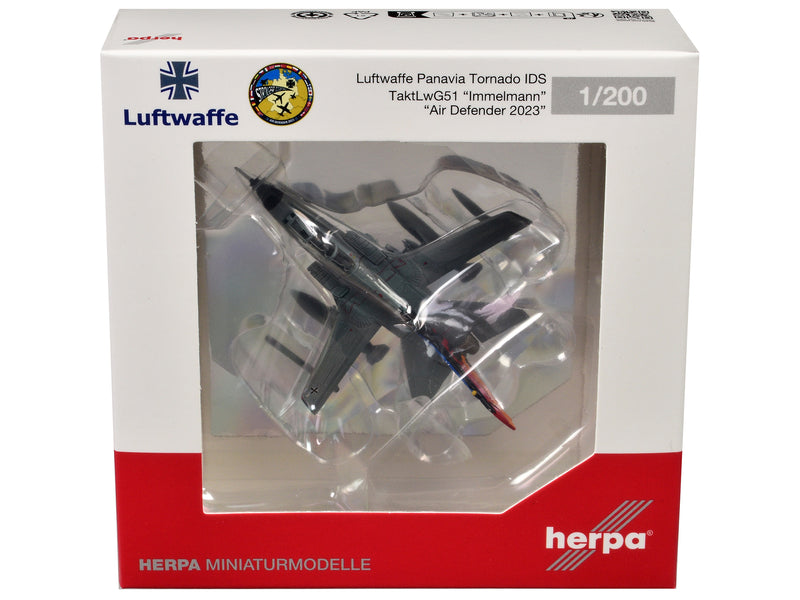 Panavia Tornado IDS Aircraft "Tactical Air Wing 51 Air Defender 2023" German Luftwaffe 1/200 Diecast Model Airplane by Herpa