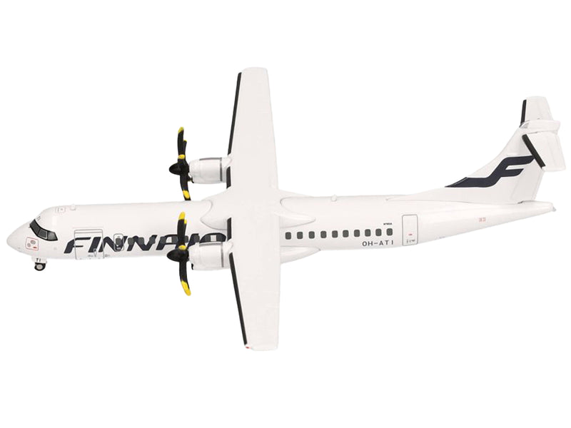 ATR 72-500 Commercial Aircraft "FinnAir" (OH-ATI) White 1/200 Diecast Model Airplane by Herpa