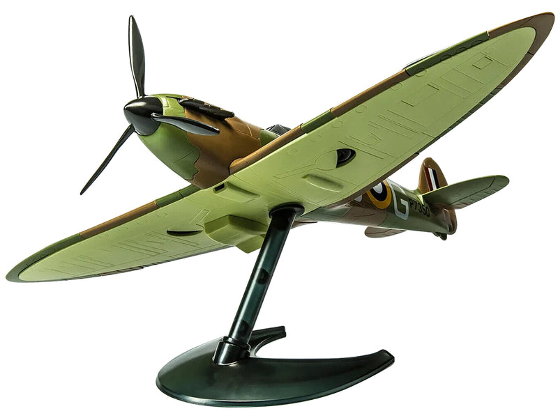 Skill 1 Model Kit Spitfire Snap Together Painted Plastic Model Airplane Kit by Airfix Quickbuild