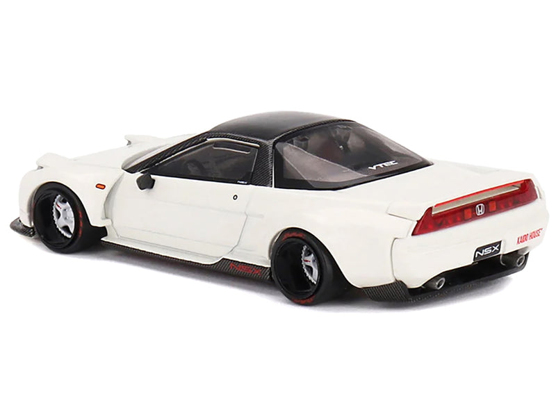 Honda NSX "Kaido Works V2" White with Black Top (Designed by Jun Imai) "Kaido House" Special 1/64 Diecast Model Car by Mini GT