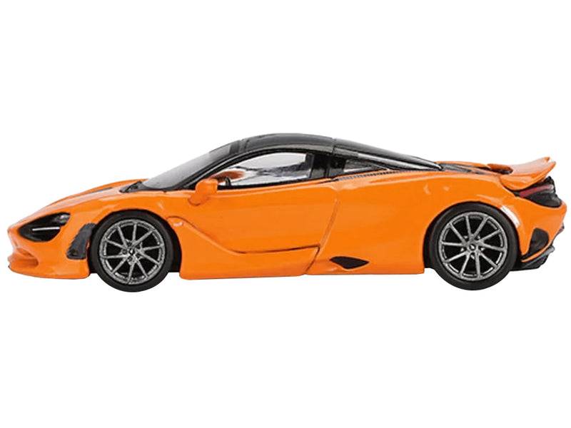 McLaren 750S McLaren Orange with Black Top Limited Edition 1/64 Diecast Model Car by Mini GT