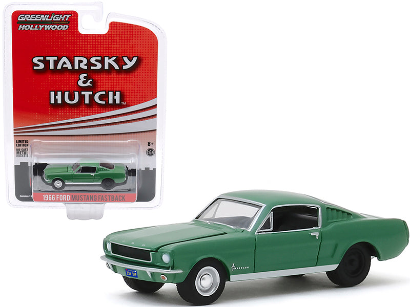 1966 Ford Mustang Fastback Green "Starsky and Hutch" (1975-1979) TV Series "Hollywood Special Edition" 1/64 Diecast Model Car by Greenlight