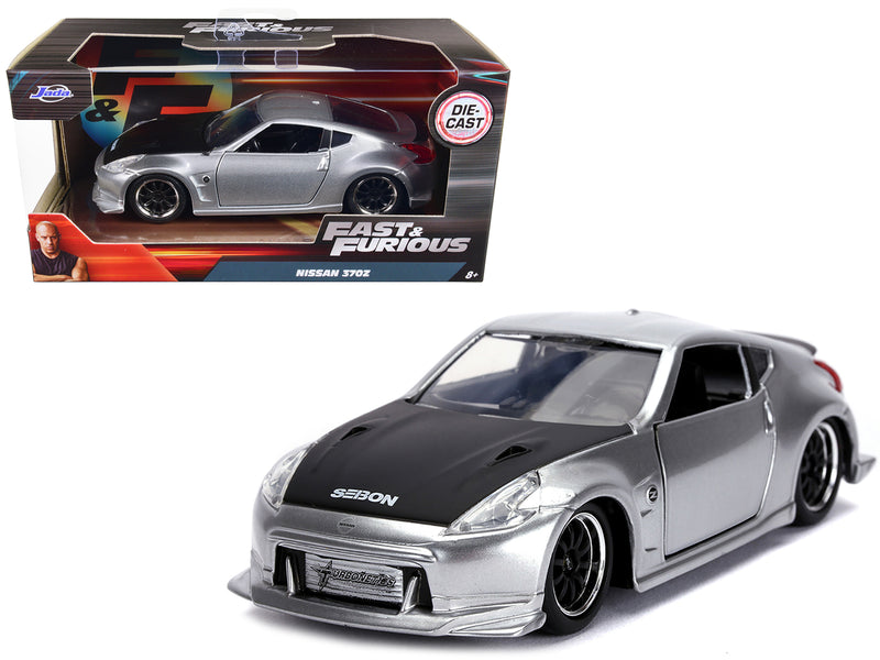 Nissan 370Z Silver with Black Hood "Fast & Furious" Series 1/32 Diecast Model Car by Jada