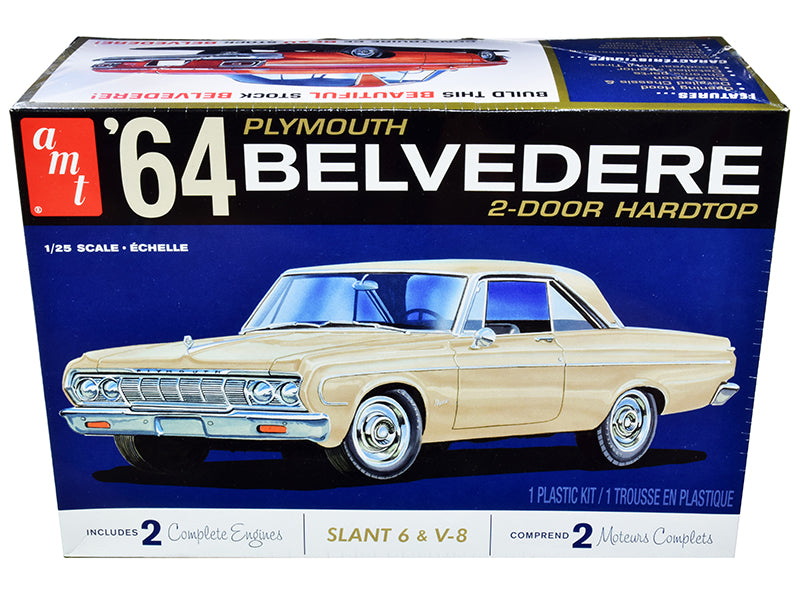 Skill 2 Model Kit 1964 Plymouth Belvedere Coupe Hardtop 1/25 Scale Model by AMT