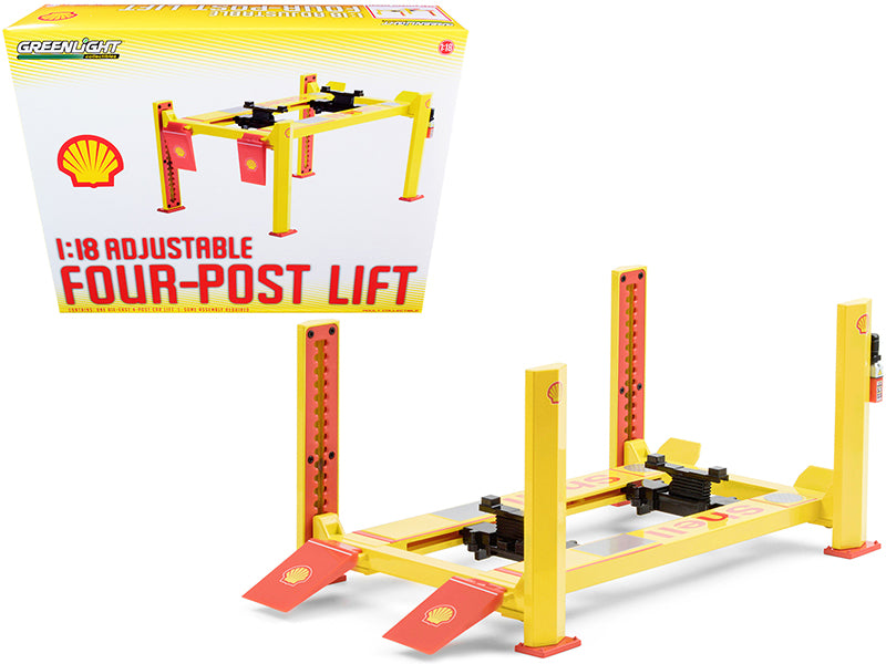 Adjustable Four Post Lift "Shell Oil"