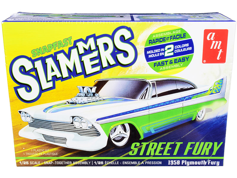Skill 1 Snap Model Kit 1958 Plymouth Street Fury "Slammers" 1/25 Scale Model by AMT