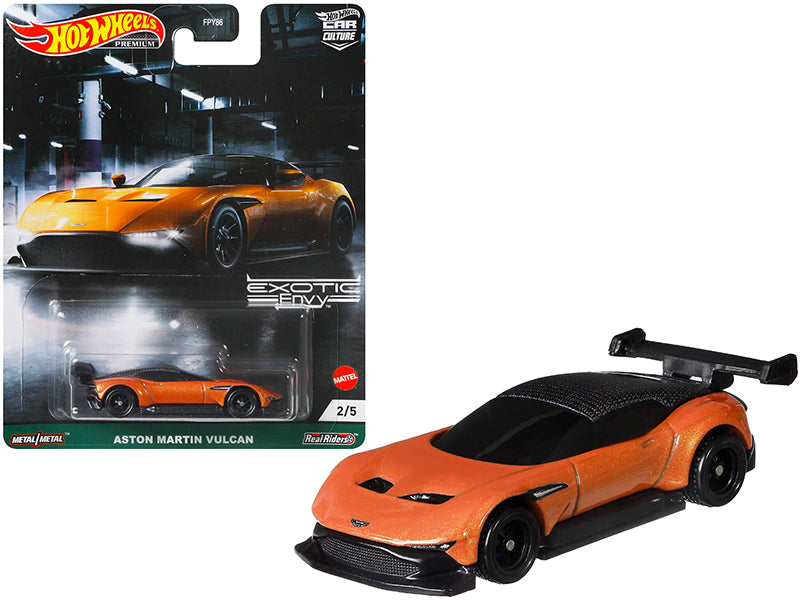 Aston Martin Vulcan Orange Metallic "Exotic Envy" Series Diecast Model Car by Hot Wheels