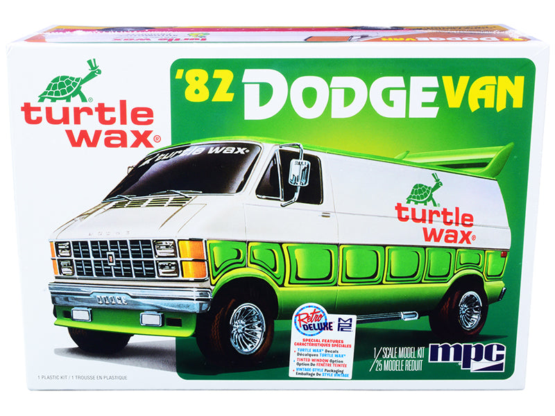 Skill 2 Model Kit 1982 Dodge Van Custom "Turtle Wax" 2-in-1 Kit 1/25 Scale Model by MPC