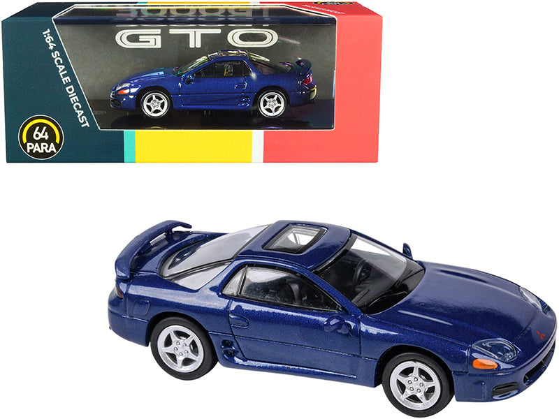 Mitsubishi 3000GT GTO with Sunroof Mariana Blue Metallic 1/64 Diecast Model Car by Paragon