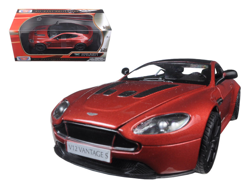 Aston Martin Vantage S V12 Red 1/24 Diecast Model Car by Motormax