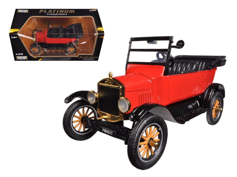 1925 Ford Model T Touring Red 1/24 Diecast Model Car by Motormax