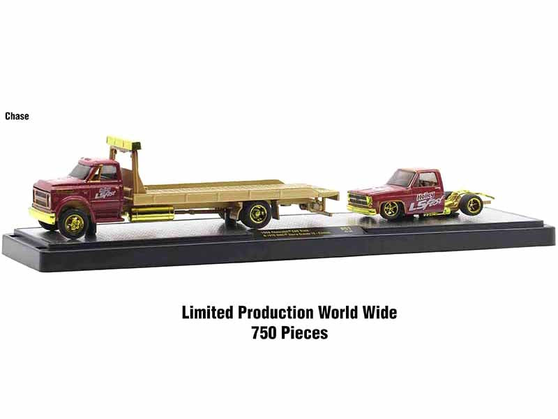 Auto Haulers Set of 3 Trucks Release 51 Limited Edition to 8400 pieces Worldwide 1/64 Diecast Model Cars by M2 Machines