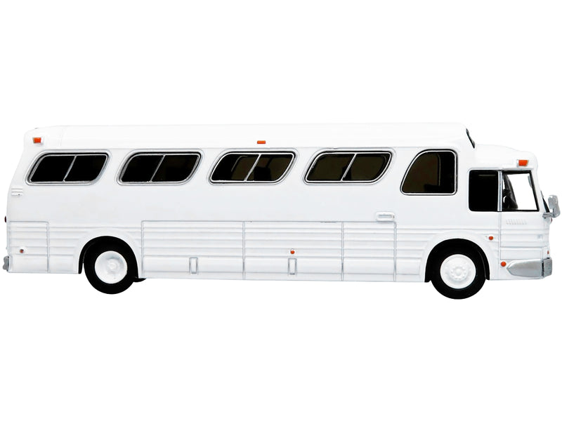 1966 GM PD4107 "Buffalo" Coach Bus Blank White "Vintage Bus & Motorcoach Collection" 1/87 Diecast Model by Iconic Replicas