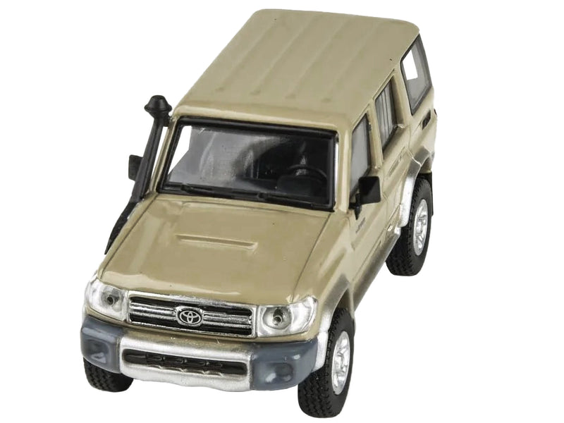 2014 Toyota Land Cruiser 76 Sandy Taupe Tan 1/64 Diecast Model Car by Paragon Models