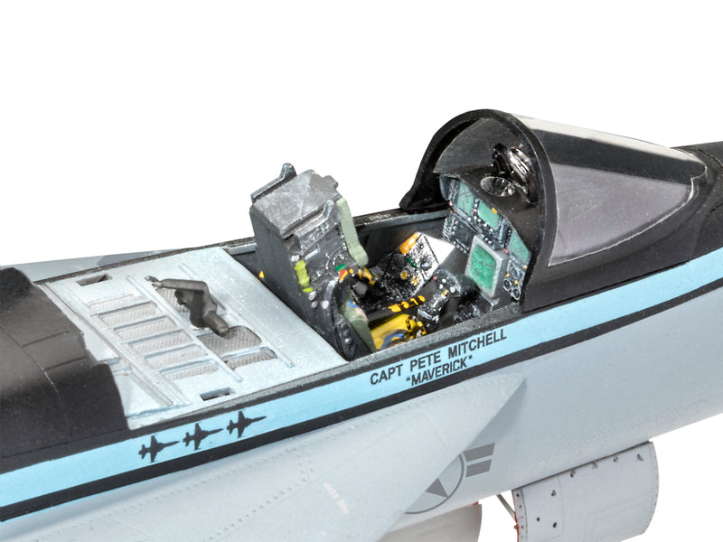 Level 5 Model Kit Maverick's F/A-18E Super Hornet Jet "Top Gun: Maverick" (2022) Movie 1/48 Scale Model by Revell