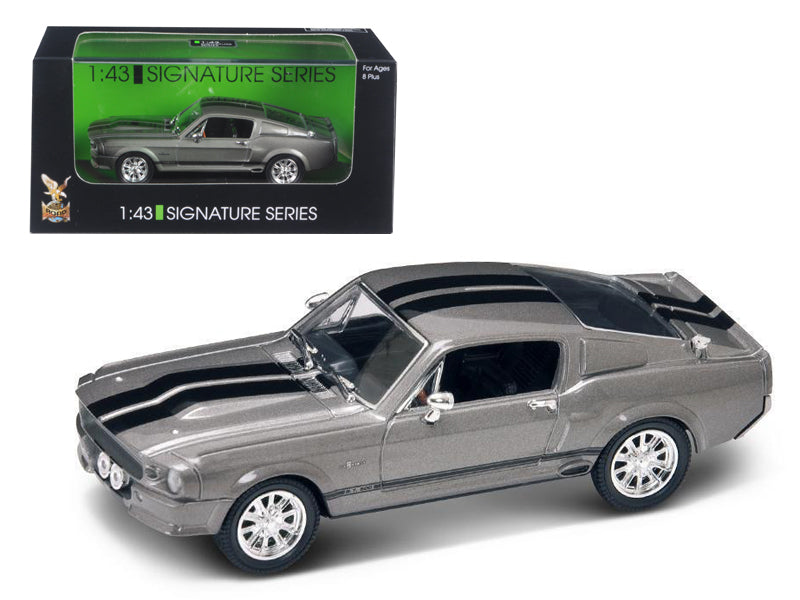 1967 Shelby Mustang GT 500E Grey Signature Series 1/43 Diecast Model by Road Signature
