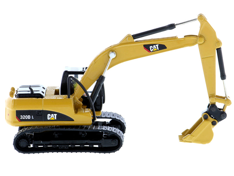 CAT Caterpillar 320D L Hydraulic Excavator with Multiple Work Tools and Operator "High Line" Series 1/87 (HO) Scale Diecast Model by Diecast Masters
