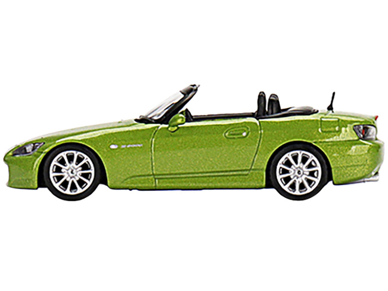 Honda S2000 (AP2) Convertible Lime Green Metallic Limited Edition to 1800 pieces Worldwide 1/64 Diecast Model Car by True Scale Miniatures