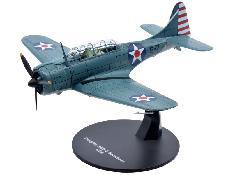 Douglass SBD-3 Dauntless Bomber Plane (United States Navy 1938) 1/72 Diecast Model by Warbirds of WWII